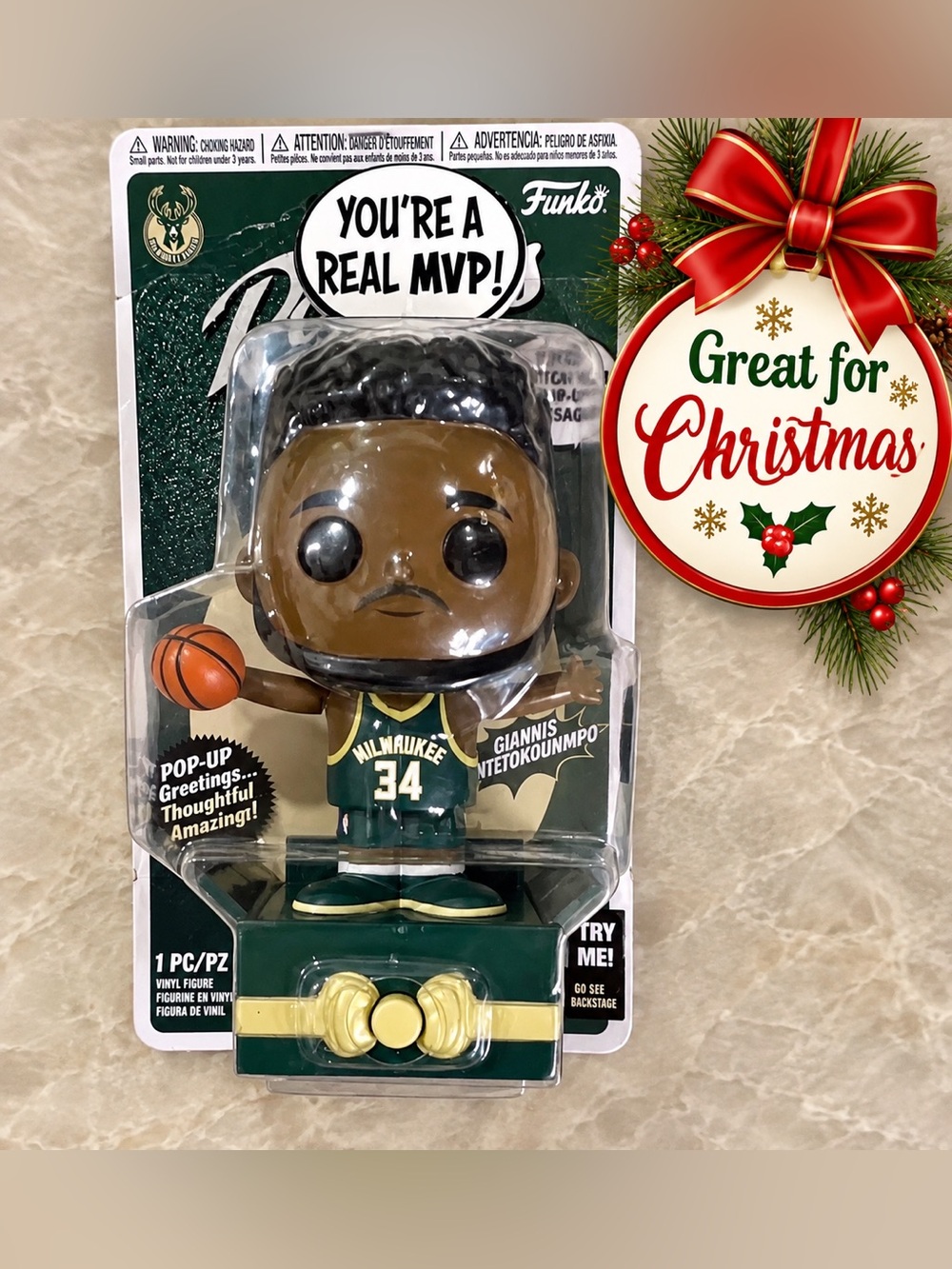 Funko Popsies NBA Giannis Antetokounmpo Vinyl Figure Pop-Up Greetings DRM220217